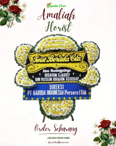 Papan Bunga Duka di Cisaranten Kulon